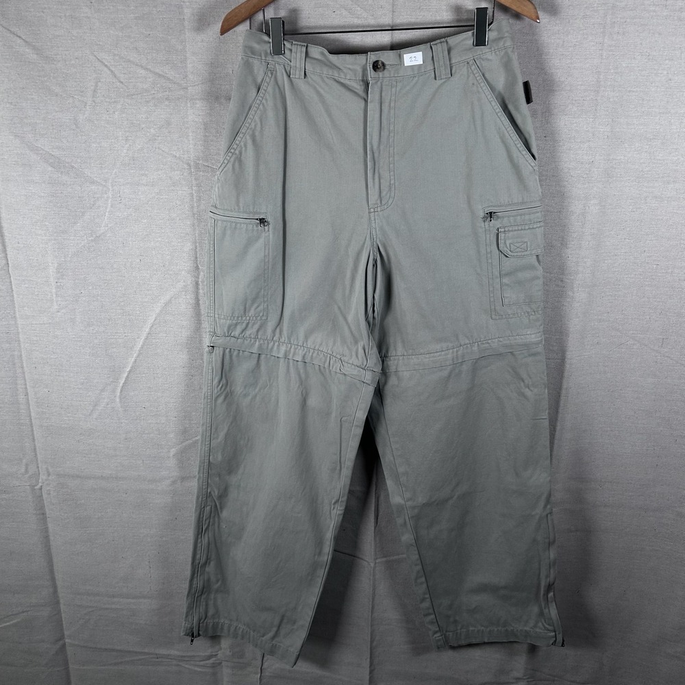 Guide Series Mens Convertible‎ Cargo Pants 34x30 Khaki Zip Off Hiking Outdoor